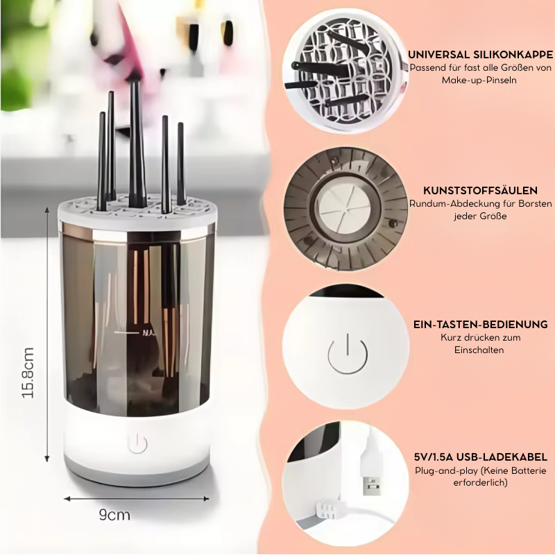 Elektrisches Make-up-Pinsel-Reiniger- und Trockner-Maschine